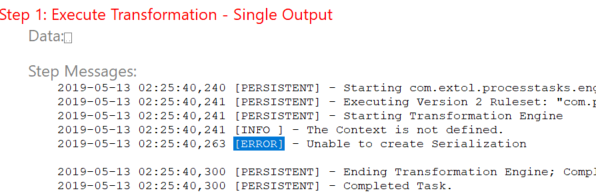 Cleo Clarify Server Unable to create serialization Auditor Error
