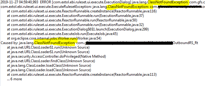 Cleo Clarify XML Ruleset Translation ClassNotFoundException Error