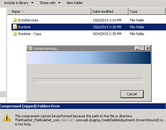 Cleo Clarify / Workspace error. Filename is too long